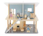 Viga, PolarB, zestaw mebelków do domku dla lalek, pokój dzienny z telewizorem