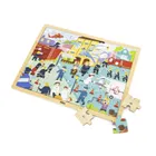 Viga, Poznajemy pracę strażaka, drewniane puzzle na podkładce, 48 elementów