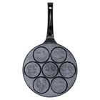 Vilde, Basic Line, patelnia do jajek, granitowa, 7 otworów, 26 cm