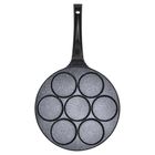 Vilde, Basic Line, patelnia do jajek, granitowa, 7 otworów, 26 cm