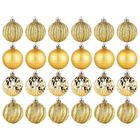 Vilde, bombki choinkowe, nietłukące, złote, 5 cm, 24 szt.