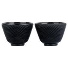 Vilde, Cast Line, czarki do herbaty żeliwne emaliowane, 60 ml, 2 szt.