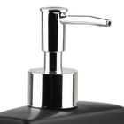 Vilde, dozownik płynu do naczyń z pojemnikiem na gąbkę i z gąbką ceramiczny, czarny, 400 ml