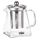Vilde, dzbanek z zaparzaczem do herbaty, żaroodporny, szklany, 490 ml
