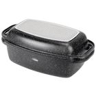 Vilde, Granitica, brytfanna granitowa z pokrywką 2w1, 5,5+2,5l, 40-22,5-16 cm