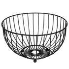 Vilde, koszyk na owoce i warzywa, metalowy czarny, 25 cm