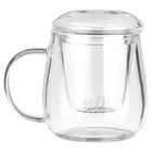Vilde, kubek z zaparzaczem i pokrywką, szklany, 400 ml
