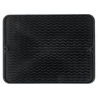 Vilde, mata do suszenia naczyń silikonowa, czarna, 40-30 cm