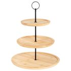 Vilde, patera bambusowa, 3-piętrowa, 34 cm