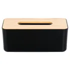 Vilde, pojemnik na chusteczki, czarny, 24-13-9,5 cm