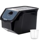 Vilde, pojemnik na warzywa i owoce, z pokrywką, czarny, 12 l