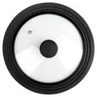 Vilde, pokrywka szklana silikonowa, uniwersalna, 24/26/28 cm