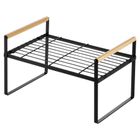 Vilde, półka kuchenna, metalowa, czarna, 33-21-19,5 cm