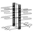 Vilde, stojak na garnki, patelnie i pokrywki, metalowy, czarny