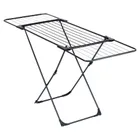 Vilde, suszarka na pranie, metalowa i rozsuwana, czarna, rozmiar XXL, 108-182 cm