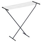 Vilde, suszarka na pranie metalowa, składana, czarna, 91-84 cm