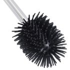 Vilde, szczotka do toalety, silikonowa, czarna, zapasowa, 35 cm