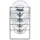 Vilde, wieszak na pokrywki, metalowy, czarny