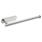 Vilde, wieszak na ręcznik papierowy, stalowy, srebrny