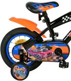 Volare, Hot Wheels, rower, czarno-niebieski, 12"