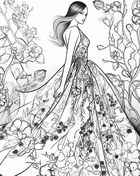 W świecie trendów. Kolorowanka. Fashionista