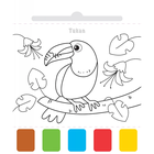 W Zoo. Malowanka. Użyj wody, zbudź kolory