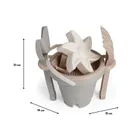 Wader, Biszkoptowa Chmurka, Zamek, zestaw do piasku, 6 elementów