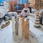 Wader, Biszkoptowa Chmurka, zestaw do gry w kręgle, 11 elementów