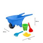 Wader, Happy Summer, taczka z kompletem do piasku, niebieska