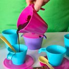 Wader, Party World, zestaw naczyń, różowy, 8 elementów