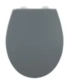 Wenko, deska sedesowa z odbojnikiem ściennym, szara, 37-44,5 cm