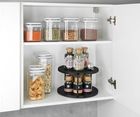Wenko, Lazy Susan, organizer do kuchni na blat, dwupoziomowy, metalowy, 26,5-15,5-26,5 cm