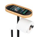 Wenko, Rivalta, stojak na papier toaletowy i szczotkę wc z półką na telefon, 4w1