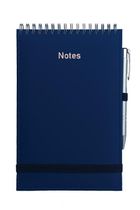 Wokół Nas, Vivella, notes A5, na spirali, z gumką, granatowy, 1 szt.