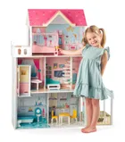 Woodyland, Malibu, domek dla lalek z akcesoriami, drewniany, 85-50-13 cm