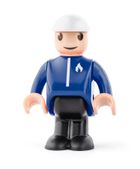 Woodyland, Straż Pożarna, pojazd drewniany z figurką, 4 elementy