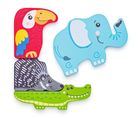 Woodyland, układanka drewniana, zwierzęta