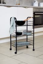 Wózek do łazienki do przechowywania, Florenz black