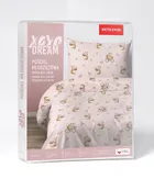 XOXO, komplet pościeli młodzieżowej, 140-200 cm + 70-80 cm, kapibara na rowerze
