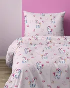 XOXO, komplet pościeli młodzieżowej, 160-200 cm + 70-80 cm, jednorożce