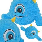 Xqmax, piłka pluszowa emoji z rączkami, niebieska, 23 cm