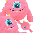 Xqmax, piłka pluszowa emoji z rączkami, różowa, 40 cm