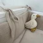 Yoonco, muślinowy ochraniacz do łóżeczka, róż