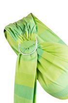 Zaffiro, Hug Me Eco, chusta tkana, paski seledynowe