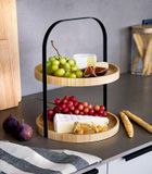 Zeller, patera bambusowa z uchwytem mavaro, 2-poziomowa