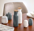 Zeller, solniczka i pieprzniczka ceramiczne, black&white