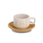 Zeller, zestaw do espresso, Flowers, 4 filiżanki ze spodkami, 70 ml