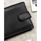 Zestaw prezentowy: Portfel, Brelok, czarny, skóra ekologiczna, Rovicky