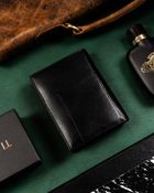 Zestaw prezentowy: Portfel, Brelok, czarny, skórzany, Peterson