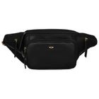 Zestaw, Saszetka na biodro, nerka, Etui na klucze, czarny, skórzany, Peterson